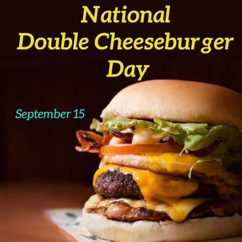 national double cheeseburger day 2022